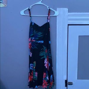 Black floral dress